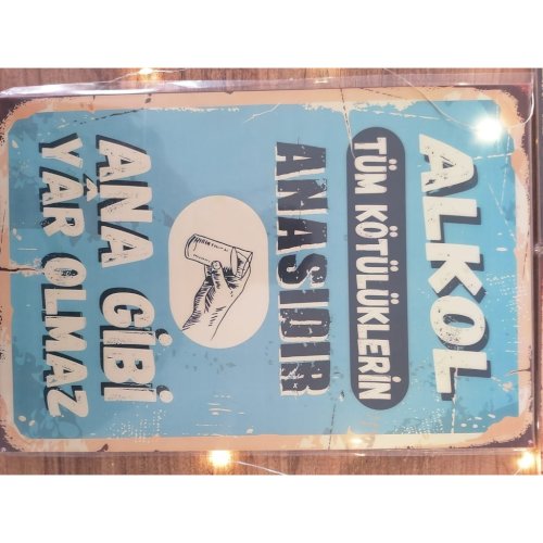 5'li Set Retro Işıklı Tablo